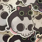Skull Kitty Sticker