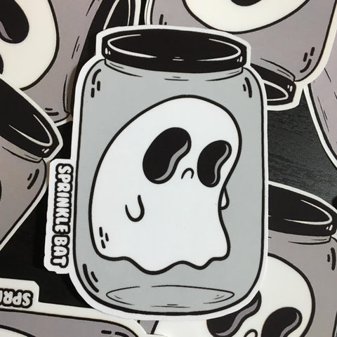 Ghost in a Jar Sticker