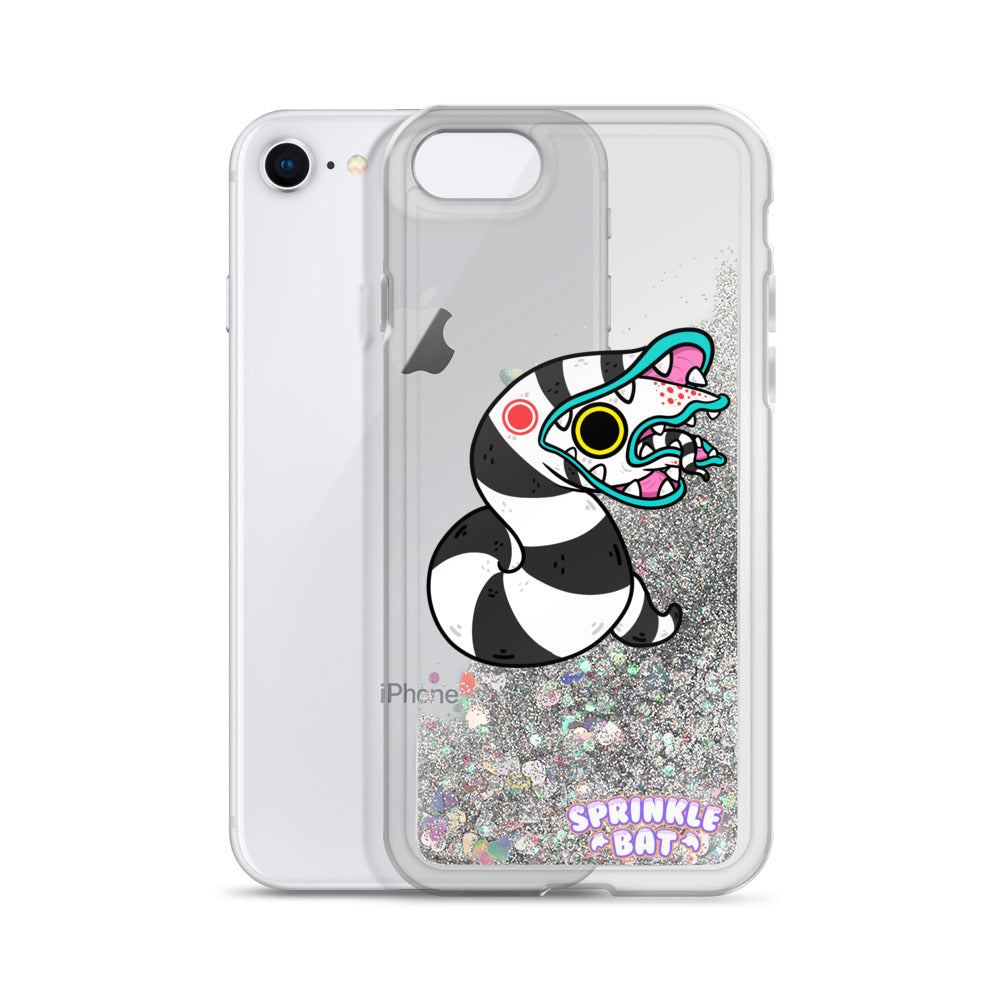 Sandworm Liquid Glitter Phone Case Sprinkle Bat Sandworm Liquid Glitter Phone Case Sprinkle Bat