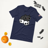 Skull Cat Black Short-Sleeve Unisex T-Shirt