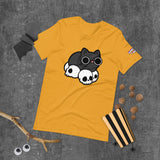 Skull Cat Black Short-Sleeve Unisex T-Shirt