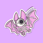Skelton Bat Sticker
