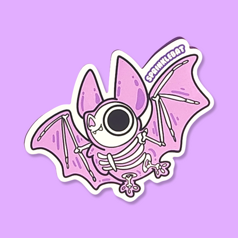 Skelton Bat Sticker