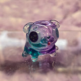 Green and purple multi color pugs