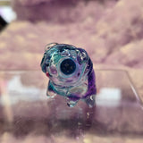 Green and purple multi color pugs