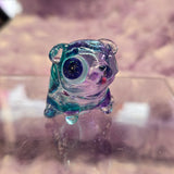 Green and purple multi color pugs