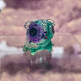 Green and purple multi color pugs