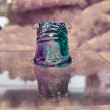 Green and purple multi color pugs