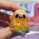 Candy corn glow ghost mini glimdrop