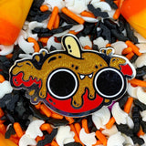 Caramel Apple Bat hard enamel pin