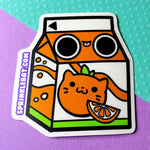 Kitty Maid OJ sticker