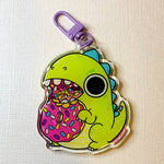 Dino Donut Chomp Keychain