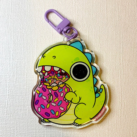 Dino Donut Chomp Keychain