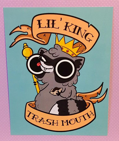 Lil' King Trash Mouth Print