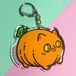 Pumpkin Kitty Keychain
