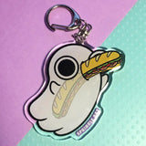 Ghost with Footlong Keychain