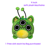 Alien Cat Plush w/ Bag Clip