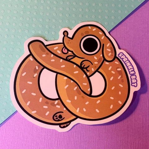 Pretzel Pup Sticker