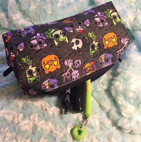 Spooky Halloween animal pencil bag