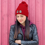 Holiday Spirit Pom-Pom Beanie