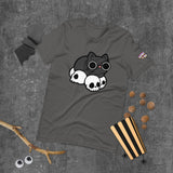 Skull Cat Black Short-Sleeve Unisex T-Shirt