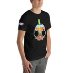 Skull Boba Drink Orange Short-Sleeve Unisex T-Shirt