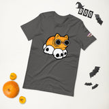 Cat Skull Orange Boi Short-Sleeve Unisex T-Shirt