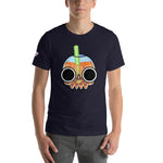 Skull Boba Drink Orange Short-Sleeve Unisex T-Shirt