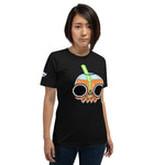 Skull Boba Drink Orange Short-Sleeve Unisex T-Shirt