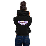 Ghost Boba Crop Hoodie