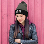 Holiday Spirit Pom-Pom Beanie