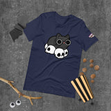 Skull Cat Black Short-Sleeve Unisex T-Shirt