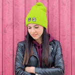 Holiday Spirit Pom-Pom Beanie