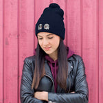 Holiday Spirit Pom-Pom Beanie