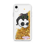 Skull Kitty Liquid Glitter Phone Case