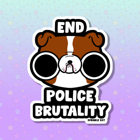 End Police Brutality Sticker for ACLU