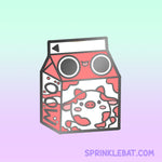 Strawberry Milk hard enamel pin